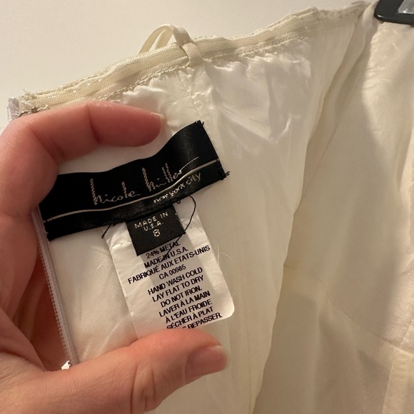 White Nicole Miller Strapless mini dress - Picture 4 of 5